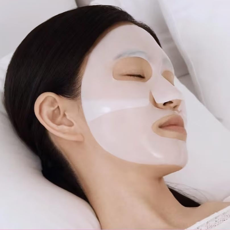 10PCS Mask Collagen, Collagen Real Deep Mask, Masque Collagene Visage, Korean Masque Collagene Visage Real Deep Mask, Masque De Nuit Anti-Rides, Pore Minimizing Elasticity Improvem.